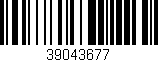 Código de barras (EAN, GTIN, SKU, ISBN): '39043677'