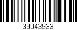 Código de barras (EAN, GTIN, SKU, ISBN): '39043933'