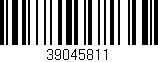 Código de barras (EAN, GTIN, SKU, ISBN): '39045811'