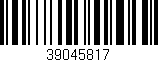 Código de barras (EAN, GTIN, SKU, ISBN): '39045817'