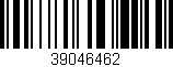 Código de barras (EAN, GTIN, SKU, ISBN): '39046462'