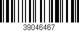 Código de barras (EAN, GTIN, SKU, ISBN): '39046467'