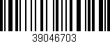 Código de barras (EAN, GTIN, SKU, ISBN): '39046703'