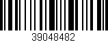 Código de barras (EAN, GTIN, SKU, ISBN): '39048482'