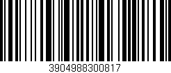 Código de barras (EAN, GTIN, SKU, ISBN): '3904988300817'