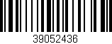 Código de barras (EAN, GTIN, SKU, ISBN): '39052436'