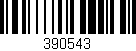 Código de barras (EAN, GTIN, SKU, ISBN): '390543'