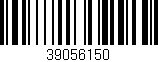 Código de barras (EAN, GTIN, SKU, ISBN): '39056150'
