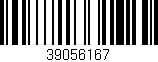 Código de barras (EAN, GTIN, SKU, ISBN): '39056167'