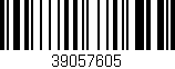Código de barras (EAN, GTIN, SKU, ISBN): '39057605'