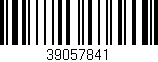 Código de barras (EAN, GTIN, SKU, ISBN): '39057841'