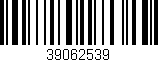 Código de barras (EAN, GTIN, SKU, ISBN): '39062539'