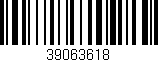 Código de barras (EAN, GTIN, SKU, ISBN): '39063618'