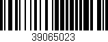 Código de barras (EAN, GTIN, SKU, ISBN): '39065023'