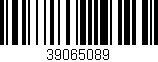 Código de barras (EAN, GTIN, SKU, ISBN): '39065089'