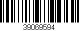 Código de barras (EAN, GTIN, SKU, ISBN): '39069594'
