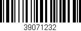 Código de barras (EAN, GTIN, SKU, ISBN): '39071232'