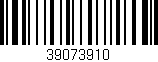 Código de barras (EAN, GTIN, SKU, ISBN): '39073910'