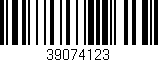 Código de barras (EAN, GTIN, SKU, ISBN): '39074123'