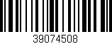 Código de barras (EAN, GTIN, SKU, ISBN): '39074508'