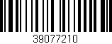 Código de barras (EAN, GTIN, SKU, ISBN): '39077210'