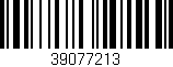 Código de barras (EAN, GTIN, SKU, ISBN): '39077213'