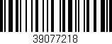 Código de barras (EAN, GTIN, SKU, ISBN): '39077218'