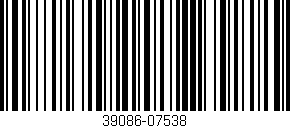 Código de barras (EAN, GTIN, SKU, ISBN): '39086-07538'