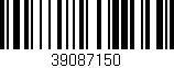 Código de barras (EAN, GTIN, SKU, ISBN): '39087150'