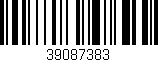 Código de barras (EAN, GTIN, SKU, ISBN): '39087383'