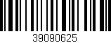 Código de barras (EAN, GTIN, SKU, ISBN): '39090625'