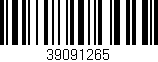 Código de barras (EAN, GTIN, SKU, ISBN): '39091265'