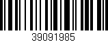 Código de barras (EAN, GTIN, SKU, ISBN): '39091985'