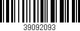 Código de barras (EAN, GTIN, SKU, ISBN): '39092093'