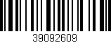 Código de barras (EAN, GTIN, SKU, ISBN): '39092609'