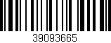 Código de barras (EAN, GTIN, SKU, ISBN): '39093665'
