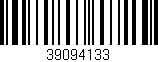 Código de barras (EAN, GTIN, SKU, ISBN): '39094133'