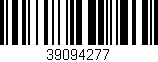 Código de barras (EAN, GTIN, SKU, ISBN): '39094277'