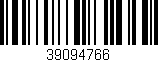 Código de barras (EAN, GTIN, SKU, ISBN): '39094766'