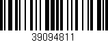 Código de barras (EAN, GTIN, SKU, ISBN): '39094811'