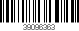 Código de barras (EAN, GTIN, SKU, ISBN): '39096363'