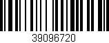Código de barras (EAN, GTIN, SKU, ISBN): '39096720'