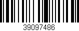Código de barras (EAN, GTIN, SKU, ISBN): '39097486'