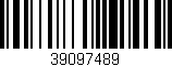 Código de barras (EAN, GTIN, SKU, ISBN): '39097489'