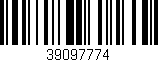 Código de barras (EAN, GTIN, SKU, ISBN): '39097774'