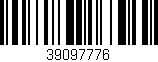 Código de barras (EAN, GTIN, SKU, ISBN): '39097776'
