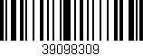 Código de barras (EAN, GTIN, SKU, ISBN): '39098309'