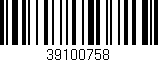 Código de barras (EAN, GTIN, SKU, ISBN): '39100758'