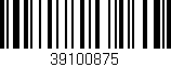 Código de barras (EAN, GTIN, SKU, ISBN): '39100875'