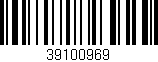 Código de barras (EAN, GTIN, SKU, ISBN): '39100969'